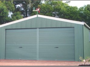 double car garage shed