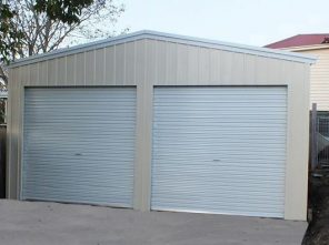 double garage shed