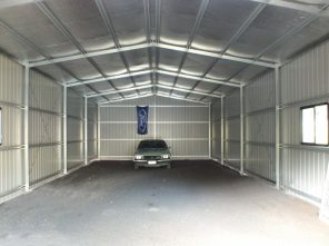 custom built garage